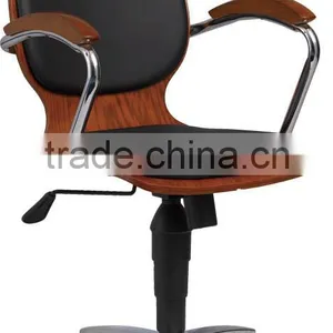 Plywood Bentwood Black Pvc pu With Solid Wood Arm Meeting Guest Office Chair Conference Chair A21-Y08 thumbnail-2