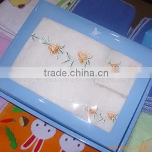 Soft Feel 100%Cotton Bath Towel Embroidery Gift Towel thumbnail-1
