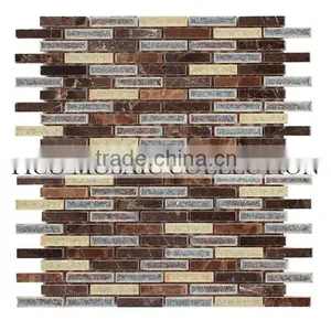 Fico ,GALOS3331Z, Black Gold Marble Mosaic Tiles for Bathrooms thumbnail-4