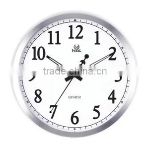 Pearl Metal Wall Clock PW048 With LCD Display Month Date Day Temperature thumbnail-4