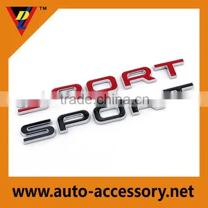 Wholesale Sport Chrome Adhesive Letters Custom Logo Stickers thumbnail-1