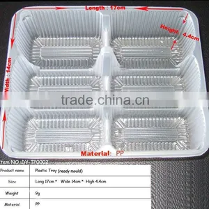 White PP Disposable Plastic Food Tray thumbnail-1