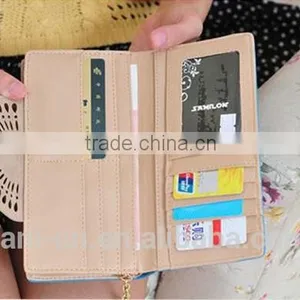 2015 New Arrival Multi Card Holder Fancy PU Leather Wallet With Custom Design for Women thumbnail-6