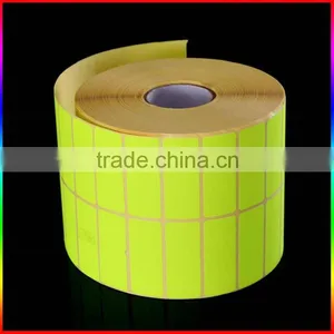 Custom Fluorescent Adhesive Label Sticker in Roll thumbnail-1