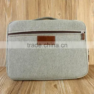 Canvas Tablet Docoument Tote Fabric Briefcases for Men thumbnail-1