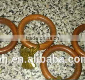 35MM Deco Window Wooden Curtain Pole Rings thumbnail-1