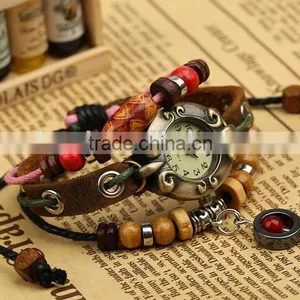 2015 Hot Sale Vintage Leather Watch Bracelet thumbnail-1