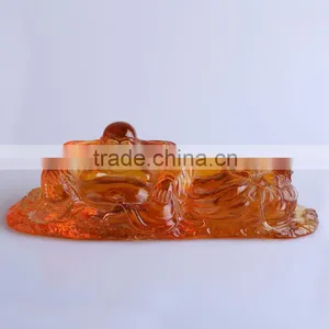 WF031 Glass Crafts--the Smile Buddha thumbnail-1