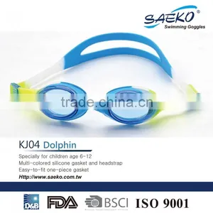 Dolphin - One Piece Anti-Glare UV Protection Junior Children Kids Swimming Goggles Play Fun thumbnail-5