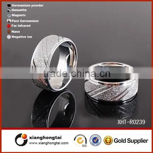Wholesale Fashion Classic Silver Jewelry Costume Textured Rings thumbnail-1