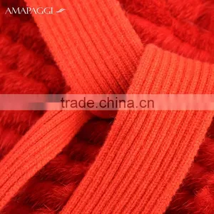 Hot Sale Knitting Mink Fur Vests & Waistcoats for Women thumbnail-5