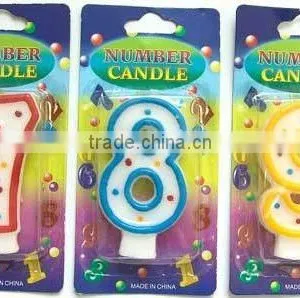 Wholesale Polka Dot Numeral Candle, Available in 1 2 3 4 5 6 7 8 9 0 Kids Birthday Partyware Party Supplies thumbnail-1