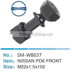 High Strenth Alloy Wheel Bolt With Nut M22*1.5*102mm for Trucks and Autos thumbnail-1