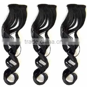SINGLE STERAK CURLY CLIP IN --HUMAN HAIR EXTENSIONS FOR BULK ORDER thumbnail-1