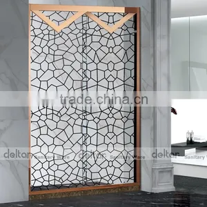Tempered Glass Shower Door Tiny Houses Free Standing Glass Shower Enclosure Sex Shower Room thumbnail-2