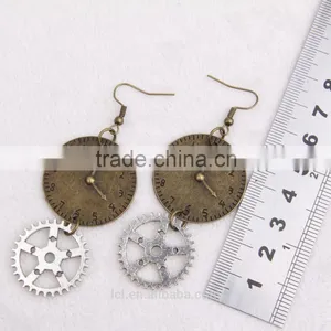 Cheap Fashion Jewelry Steampunk Gear Watch Earrings Party Dress New Made in China Yiwu thumbnail-4