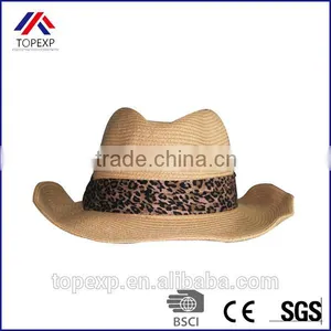 Folding Straw Cowboy Hat For Sale Fedora Straw Hat thumbnail-1