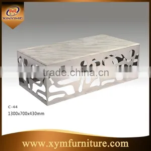 Foshan Hot Sale Stainless Steel Dining Table and Chair Sets thumbnail-5