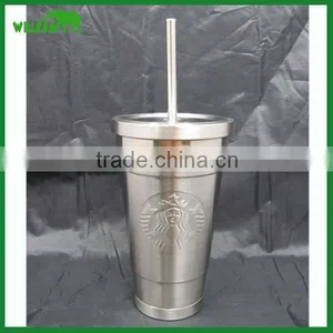 16OZ/20OZ Double Wall Stainless Steel Tumbler With Straw thumbnail-1