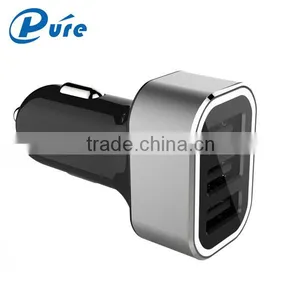CE RoHS Approval Retail 5v 5.2A Output Portable 3 Usb Car Charger for Cellphone With Blue Led Indication thumbnail-5