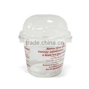 Jelly Plastic Cup With Brown Printing thumbnail-1