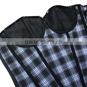Grey Gothic Corset Top 2013 thumbnail-1