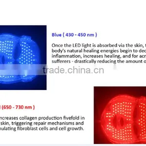 7 Color PDT Mask Led Photodynamic Skin care Light Therapy For Skin Rejuvenation CE Yellow 590 Nm thumbnail-4