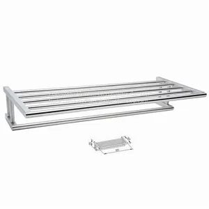 Stainless Steel Material Bathroom Double Towel Bar thumbnail-4