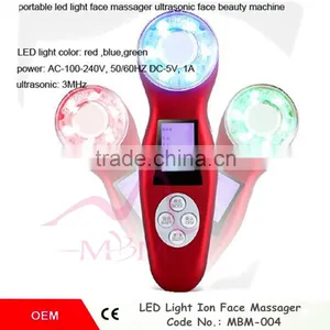 Skin Rejuvenation Led Light Therapy Ultrasonic Face Lift Ultrasonic Led Light Therapy Machine for SPA/Family thumbnail-1