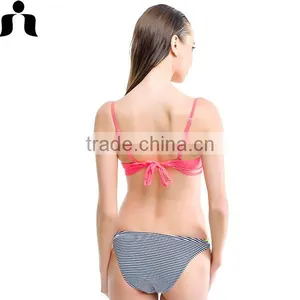 2017 New Women Sexy Contrast Color Brazilian Bikini thumbnail-3