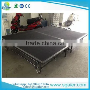 1.83*2.44m Golden Supplier Five Years Warranty Metal Portable Mobile Folding Stage thumbnail-1