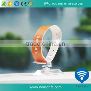 Disposable and Perfect for Access Control Single Use Paper UHF Alien H3 Event Wristband thumbnail-1