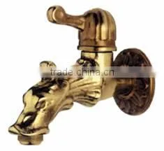 Funnel Handle1/2" Brass Faucet , Dragon Brass Bibcock for Garden, Animal Shape Indoor Faucet, < SGB5201> thumbnail-1
