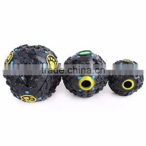 Squeaky Giggle Noise Sound Pet Touch Toy Dog Dispensing Food Treat Chew Ball Medium Size 10 cm thumbnail-4