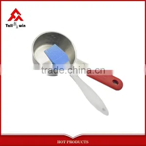 China Promotion Hot Sale Nice Stainless Steel Basting Brush and Pot Set thumbnail-2