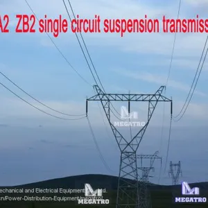 MEGATRO 220KV 2A2 ZB2 Single Circuit Suspension Transmission Tower thumbnail-3
