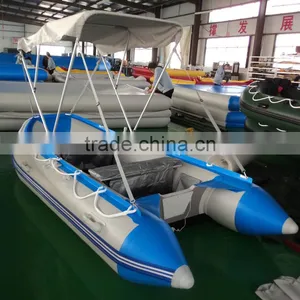 15.46ft 4.7m Aluminum Floor Inflatable Fishing Boat thumbnail-1