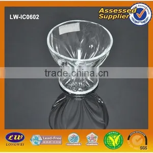Glass Clear Round Decorative Ice Cream Cup thumbnail-1