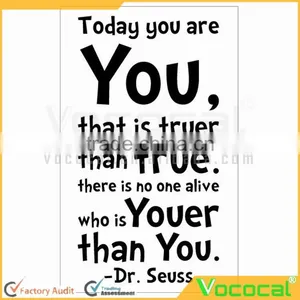 Today You Are English Proverb Words Wall Lettering Stickers Wall Decal Sticker Child Home Decor thumbnail-3