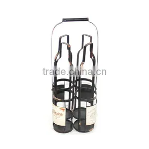Metal Decorative Wine Rack Wine Bottle Holder Wholesale Table Wine Rack thumbnail-1