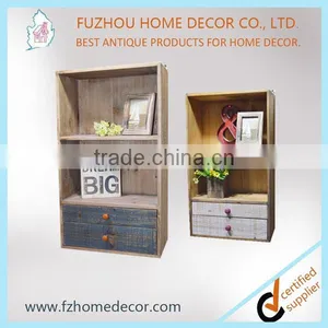 Customized Size and Color Wall Mounted Wooden Wall Cube Shelf thumbnail-1