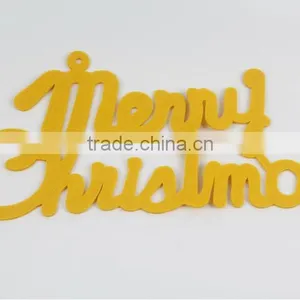40cm Non-woven Fabrics Yellow English Letters Cards Merry Christmas Letters The Christmas Tree Decorations thumbnail-4