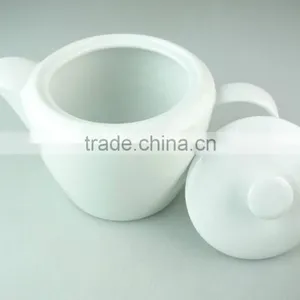 Stock White Porcelain Tea Pot With Very Cheap Price thumbnail-2