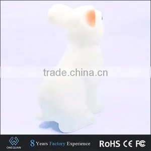 Animal Rabbit Shape LED Portable Cute Vinyl Plastic Table Lamp thumbnail-2