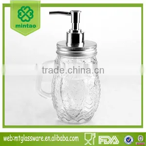 14oz Industrial Soap Jar Antomatic Soap Dispenser Liquid Soap Glass Bottle thumbnail-1