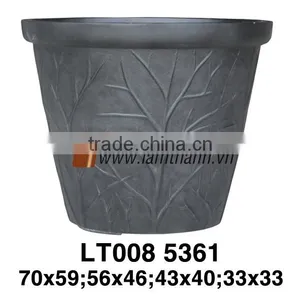 East Asia Wholesaler Modern Classic Decorative Poly Stone Pot thumbnail-1