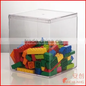 Acrylic Box/Case Plastic Container With Removable Lid thumbnail-1