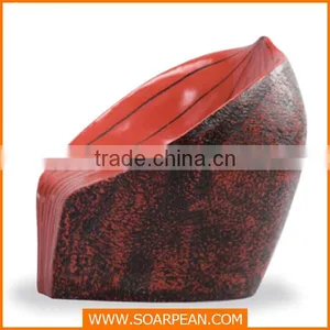 Unique Modern Furniture Fiberglass Leaf Shaped Chair thumbnail-3
