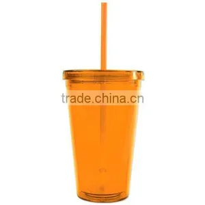 Various Color BPA Free 16oz Double Wall Plastic Tumbler thumbnail-4