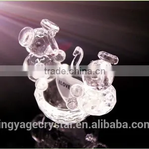 Lovely Crystal Double Elephants Model Gifts as Promotional Christmas Gifts thumbnail-3